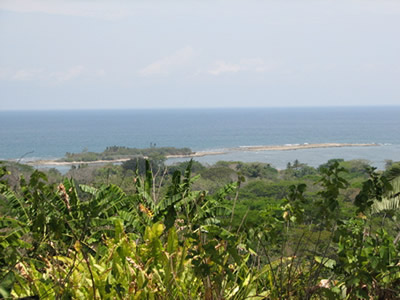Dramatic view of Cabuya Island from the hills